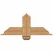 Ekena Millwork Eugene Smooth Timber Gable Bracket, Western Red Cedar, 36"W x 15"H x 5 1/2"D x 5 1/2"F, 10/12 Pitch GBW036X15X0606EUG00SWR - alternate 1
